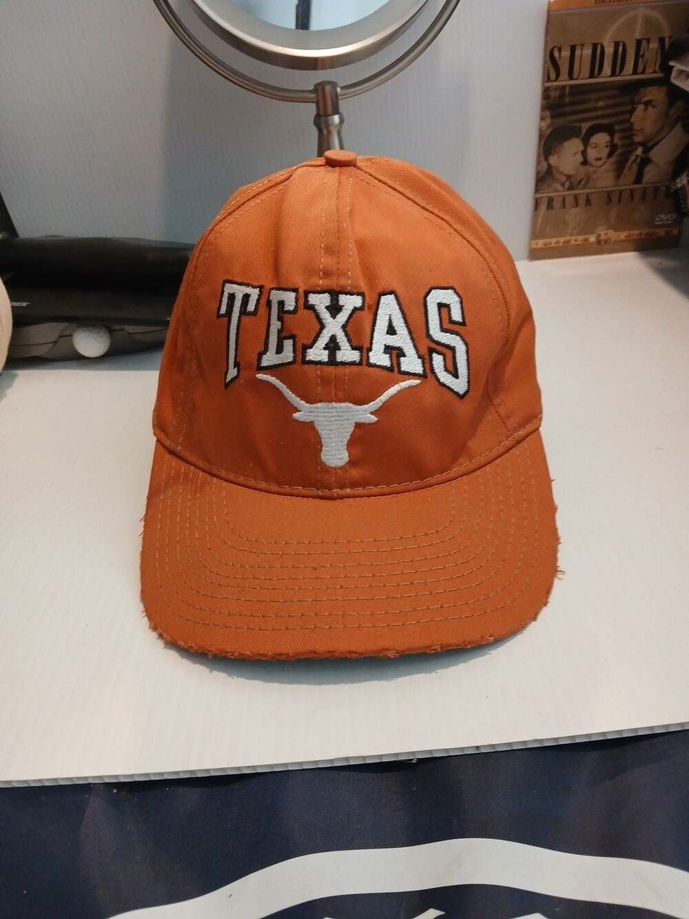 Vintage Texas Longhorns Snapback Hat Orange College Football Cap